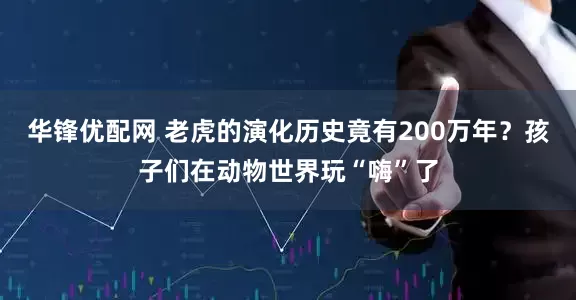 华锋优配网 老虎的演化历史竟有200万年？孩子们在动物世界玩“嗨”了
