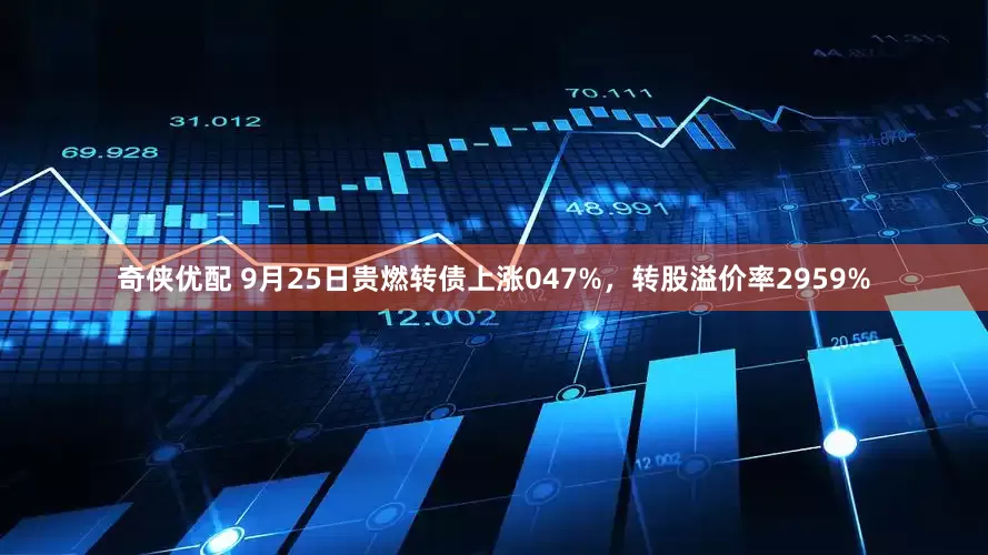 奇侠优配 9月25日贵燃转债上涨047%，转股溢价率2959%